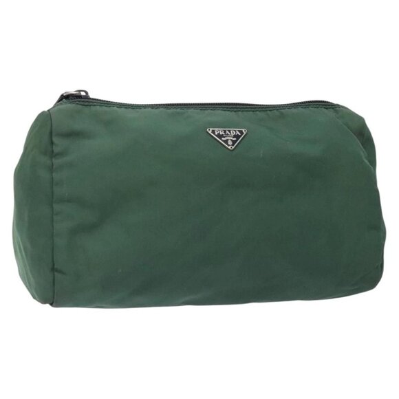 PRADA Pouch Nylon Khaki Auth bs27885 - Picture 1 of 15